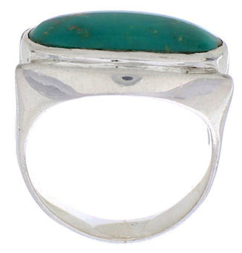 Turquoise Silver Southwestern Ring Size 5-1/4 TX39880
